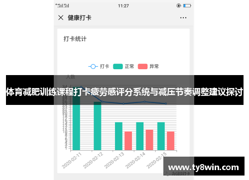 体育减肥训练课程打卡疲劳感评分系统与减压节奏调整建议探讨